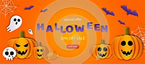 Halloween sale banner